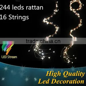 Garland Tree Light Christmas Led Garland Lights Copper Wire Rattan String Lights for Outdoor Indoor Tree Decoration thumbnail-2