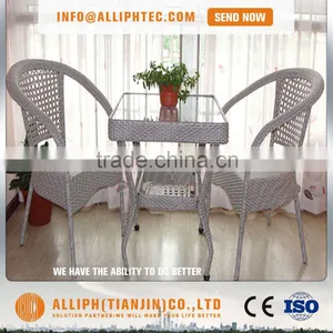 Rattan Wicker Furniture Coffee Table Set Rattan Chair and Table Sets thumbnail-2