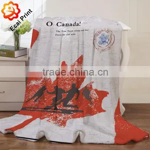 Luxury Latest Design Modern Heat Transfer Sublimated Fleece Blanket thumbnail-3