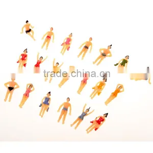 Model Swimming Figure, Scale Plastic Swimming Figure for 1/100, Plastic Mini Human Figures, Plastic 3d Swimming Figure thumbnail-3