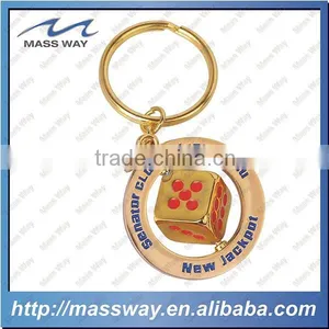 Promotional Bar Zinc Alloy Custom Gold 3D Key Chain thumbnail-1