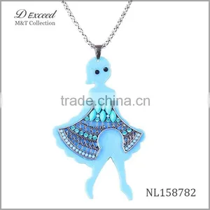 Cute Doll Pendant Necklace Fashion New Design Necklace 2015 NL158777-83 thumbnail-6