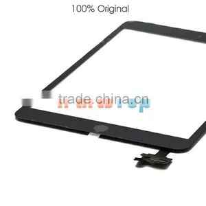 Whosale 100% Original Front Touch Screen Digitizer With IC Assembly For IPad Mini,With Original Adhesive Home Button Assembly thumbnail-3