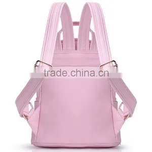 High Quality PU Leather Pink Girl Backpack thumbnail-4
