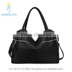 Faddish pu Tote Bag Big Hanging File Handbag Ladies Zipper Shoulder Bags Made in China thumbnail-1