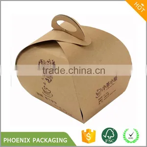 Kraft Paper With Handle Packaging Box Brown Kraft Gift Wedding Party Boxes thumbnail-1