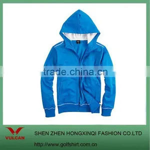 Men's 2012 Trendy Jacket Slim Fit Blue Color Hoody thumbnail-1