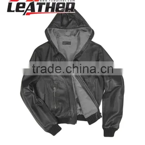 Mens Quilited Leather Jackets With Stand up Collar, Slim Fit Men pu Leather Jacket thumbnail-3