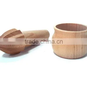 Wooden Mortar and Pestle Set With Durable Structure and Popular Shape thumbnail-1