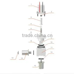 6VDC Stainless Steel Flow Control Sensor Sanitary Water Electric Valves Drain Valve thumbnail-2