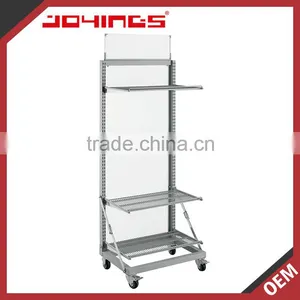 Powder Coating Silver Moving Shelves Used to Market thumbnail-1
