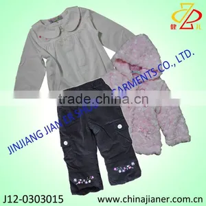 2013 Winter Newest Style Girls Winter Coat, Children Clothes Set thumbnail-1