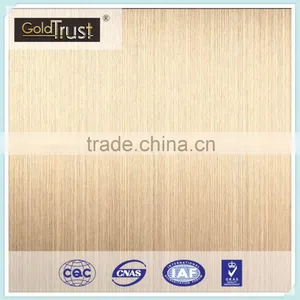 Excellent Quality Decorative Hairline Ti- Gold Rose Finish Stainless Steel Sheet for Elevator thumbnail-2