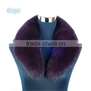 Big Genuine Detachable Fox Fur Shawl Collar for Luxurious Coat thumbnail-1