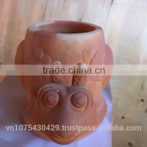 Wholesale Slug Shape Flower Pots, Red Terracotta Flower Pots Garden Decor thumbnail-1