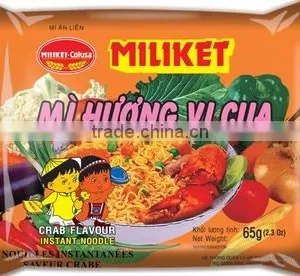 Miliket Instant Noodles Crab Flavour - 24packs x 65g thumbnail-1