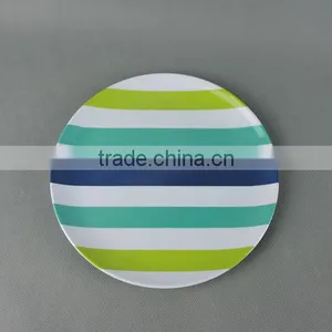 Stripe Logo Printed Melamine Dinner Plate thumbnail-2