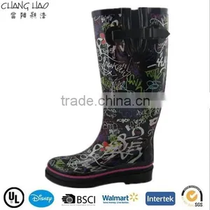 (CH.W054)Rain Boots High Heel Fashion Design Shoes for Women Boots 2014 thumbnail-1