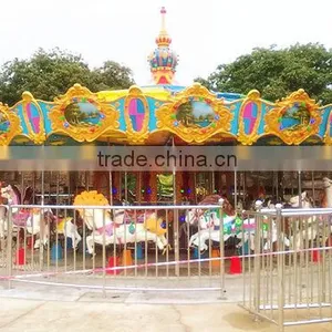 Carnival Amusement Equipment Merry go Round Family Rides Carousel for Sale thumbnail-1