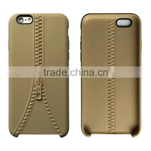 Mobile Phone Case Manufacturer TPU Zipper Design 8 Colors Anti-throw Back Cover for Apple IPhone 6 thumbnail-4