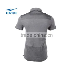 ERKE Mens Casual Micro Collar 100% Cotton Short Sleeve Polo t Shirt for Wholesale/OEM thumbnail-4