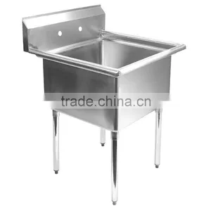 Icegreen 1 Compartment Stainless Steel Commercial Kitchen Prep & Utility Sink thumbnail-1