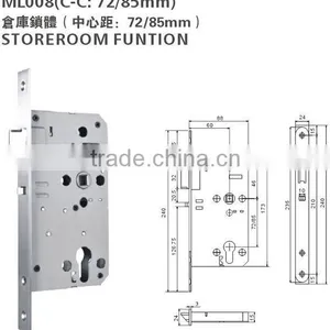 Stainless Steel Plate Cylinder Lock Body or Round Door Lock or Door Locks & Handles thumbnail-1