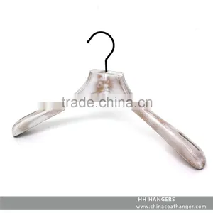 The HEAD Wooden Suit Hanger Antique White Sanding Finish,very Pretty Hanging Effect,shoulder Non-slip Sticker thumbnail-1