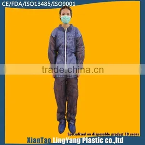 2015 New Safety Disposable Working Overalls With Hood thumbnail-3