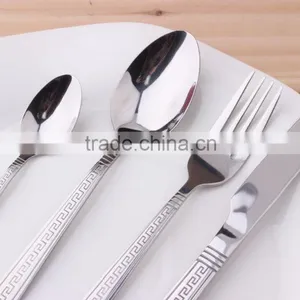 Decorative Pattern Handle Stainless Steel Cutlery Set (KX-S153) thumbnail-5