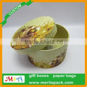 Round Christmas Storage Box Xmas Light the Bible Book Storage Oval Paper Mache Box thumbnail-1