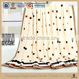 Manufactory Walmart China Home Textile Stock Flower Pattern Printed Fleece Blanket thumbnail-1
