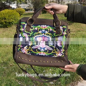 High Quality Shoulder Bag Fashion Messenger Bags Cotton Handbags Women Embroidery & Ethnic Style Bag Vintage thumbnail-6