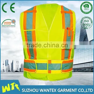 Wholesale Reflective Vest Working Vest Cheap Reflective Vest Customed Safety Working Vest thumbnail-1