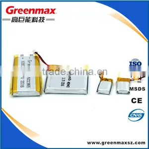 Ultra Thin 3.7v 320mah Li-polymer Batteries thumbnail-1