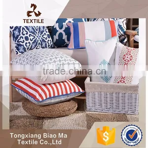 Tongxiang Professional Textile Products Manufacturer Custom Logo Cushion Cover Fabric Ready Made Cushion Cover With Zipper thumbnail-1