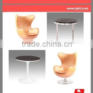 Egg Chairs Set Orange Chairs thumbnail-1