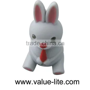 Quality Product Plastic Rabbit Led Keychain Light With Sound Button Cell Top Selling Products in thumbnail-1