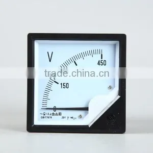 Black Case Pointer Panel Meter,analog Panel Ammeter and Voltmeter All Kinds of Pointer Meter thumbnail-1