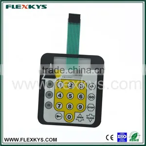 Custom Silver Paste Machine Control Metal Dome Membrane Switch thumbnail-1