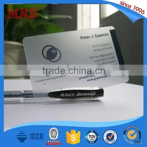 MDP315 New Style Transparent Clear Plastic Business Cards Cheap thumbnail-2