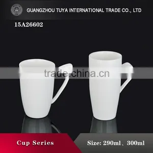 Ceramic Coffee Cup, Wholesale Cheap White Ceramic Cup thumbnail-2