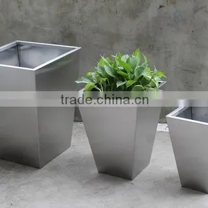 Fashion Design Bonsai Pot Stainless Steel Flower Container and Flowers Pots thumbnail-2