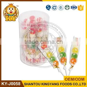 Halloween Fruity Ball Shape Jelly Lollipops thumbnail-1