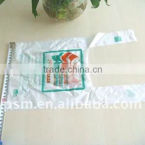 Biodegradable Plantstarch T Shirt Bag for Shopping thumbnail-1