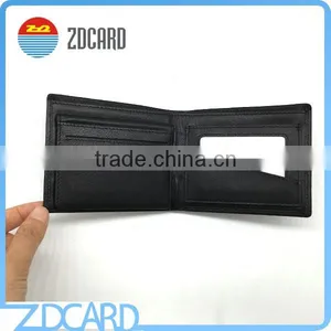 ID Window Emboss Logo Rfid Blocking Wallet thumbnail-1