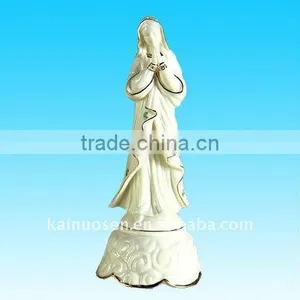 Irish Madonna Porcelain Music Box thumbnail-1