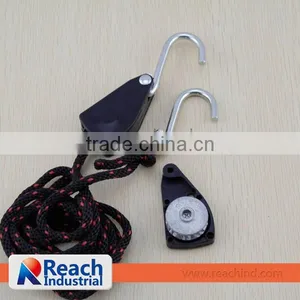 1/4" Metal Pulley Rope Ratchet Hangers thumbnail-1