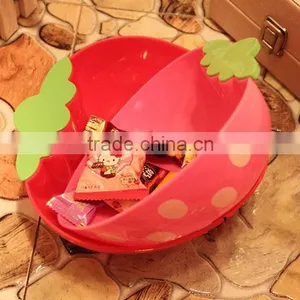 Large Size Strawberry Plastic Storage Bowl thumbnail-1