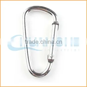Fashion High Quality Silver Color Aluminum Soild Carabiner thumbnail-1